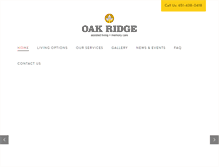 Tablet Screenshot of oakridgeassistedliving.org